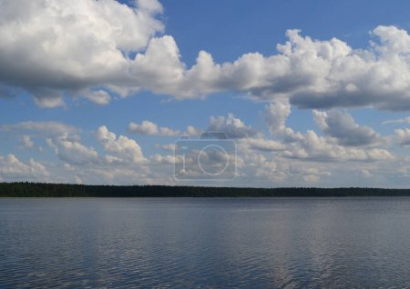 Photo for Clouds over lake water - Royalty Free Image