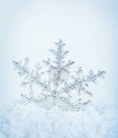 Photo for Abstract creative backdrop. winter Snowflake background - Royalty Free Image