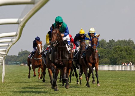 Foto de Lockeys en carreras de caballos - Imagen libre de derechos
