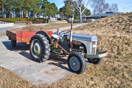 Photo for Ferguson TE20, tractor on the field - Royalty Free Image