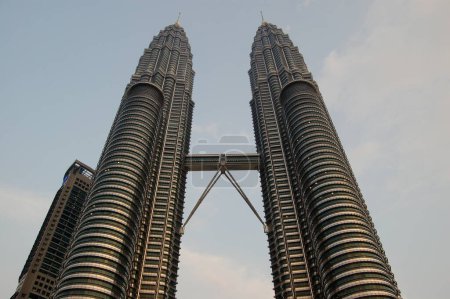 Photo for Kuala Lumpur Petronas Towers. Traveling through Asia concept - Royalty Free Image