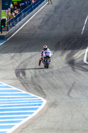 Foto de Jorge Lorenzo piloto de MotoGP - Imagen libre de derechos