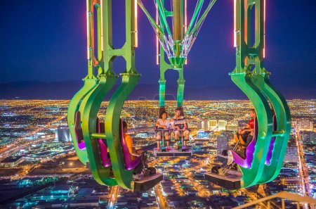 Photo for Thrill ride on the top of Stratosphere tower in Las Vegas - Royalty Free Image