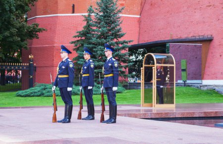 Foto de Guardia de honor en Moscú, Rusia - Imagen libre de derechos