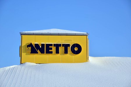 Photo for Trade mark Netto on sky background - Royalty Free Image