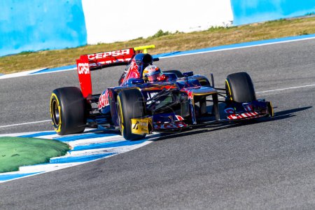 Foto de "Equipo Toro Rosso F1, Jean Eric Vergne, 2012
" - Imagen libre de derechos