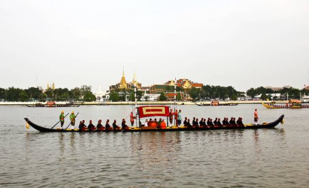 Photo for "Thailand's Royal Barge Procession at Chao Phraya River" - Royalty Free Image