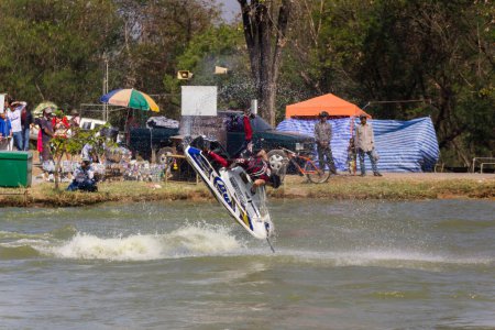 Photo for Show Freestyle the Jet Ski stunt action - Royalty Free Image