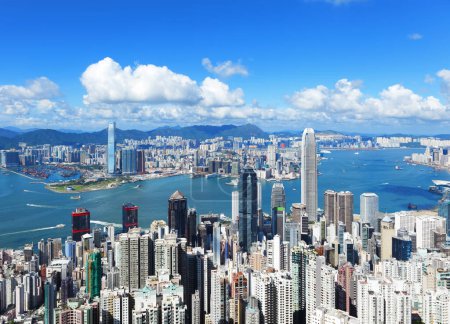 Foto de Hong Kong paisaje urbano, viajes - Imagen libre de derechos