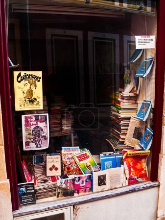 Photo for Book shop with a lot of books - Royalty Free Image