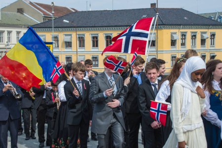 Foto de 17 de mayo, día nacional de Norway - Imagen libre de derechos