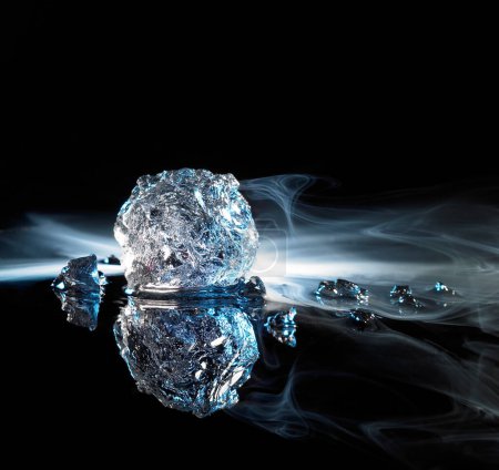 Foto de Pieza de cristal de hielo de cerca - Imagen libre de derechos