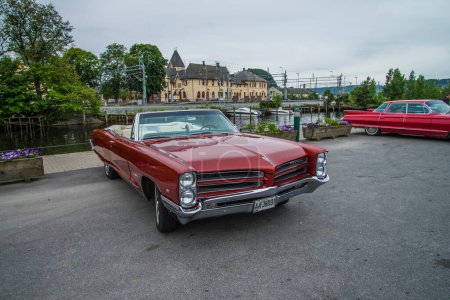Photo for Close-up shot of 1966 pontiac parisienne custom sport convertible - Royalty Free Image