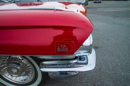 Photo for Close-up shot of very nice 1961 cadillac deville, front detail - Royalty Free Image