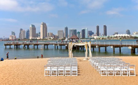 Foto de Preparativos para bodas en Coronado Island San Diego California - Imagen libre de derechos