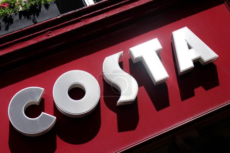 Photo for Costa Coffee Shop Sign - Royalty Free Image