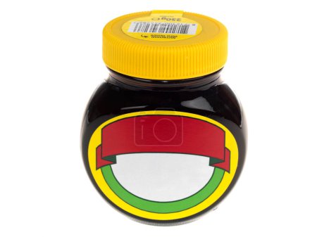 Photo for Special Edition No Noise Marmite Jar on white background - Royalty Free Image