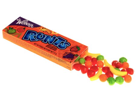 Photo for Box Wonka Runts Candy Sweets on white background - Royalty Free Image