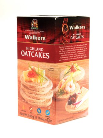 Photo for Oatcakes on white background - Royalty Free Image