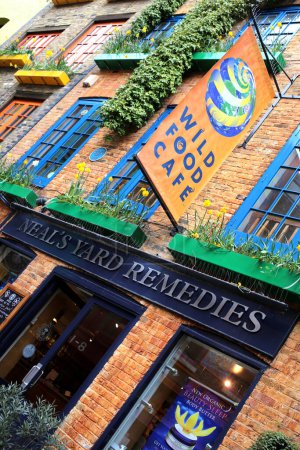 Photo for Neals Yard Covent Garden on city street in Great britain - Royalty Free Image