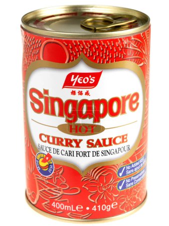 Photo for Tin of Singapore Curry Sauce - Royalty Free Image