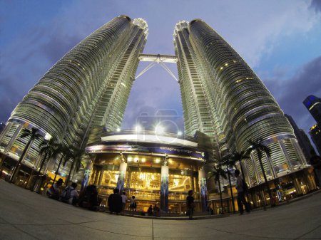 Photo for Petronas Towers Kuala Lumpur. Traveling through Asia concept - Royalty Free Image