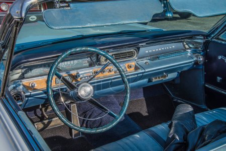 Photo for Vintage am car, pontiac bonneville dashboard - Royalty Free Image