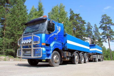 Photo for Blue Sisu 18E630 Heavy Duty Truck. - Royalty Free Image