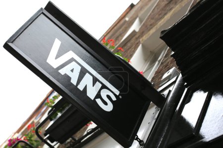 Photo for Vans Shop Sign Carnaby Street London - Royalty Free Image