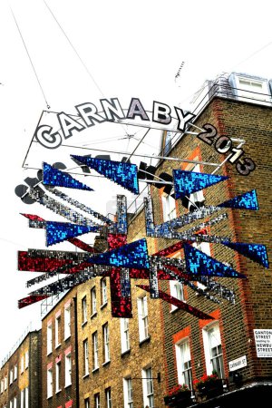 Photo for Carnaby Street London, colorful picture - Royalty Free Image