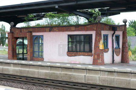 Photo for Hundertwasser railway station at Uelzen - Royalty Free Image