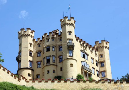 Téléchargez les photos : Belle vue sur le château Hohenschwangau - en image libre de droit