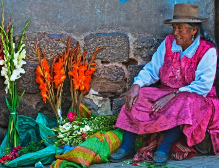 Photo for Portrait of Peruvian woman - Royalty Free Image