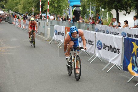 Photo for Cycling at Triathlon on Malta in Poznan Poland (04.08.2013) - Royalty Free Image