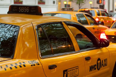 Foto de Ciudad de Nueva York disparo de Taxi - Imagen libre de derechos