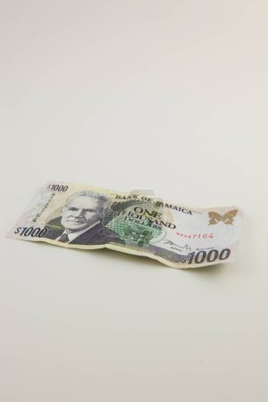 Foto de Un billete de mil dólares jamaicanos - Imagen libre de derechos