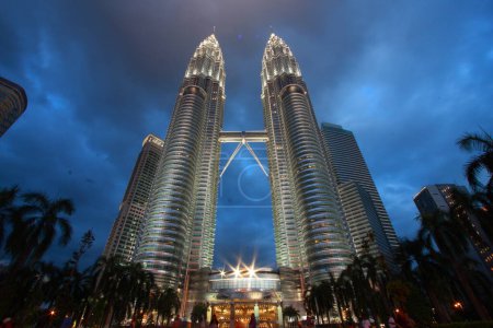 Photo for Twin Towers  in Kuala Lumpur, Malaysia. Traveling through Asia concept - Royalty Free Image