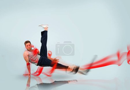Photo for Break dancer in action - Royalty Free Image