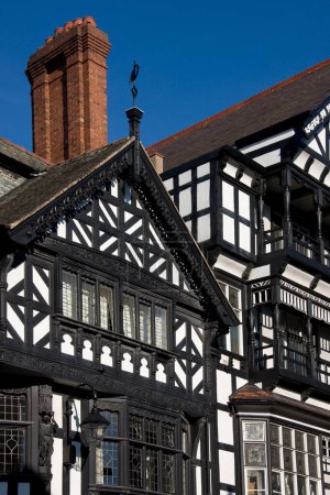 Photo for Tudor buildings - Chester - England - Royalty Free Image