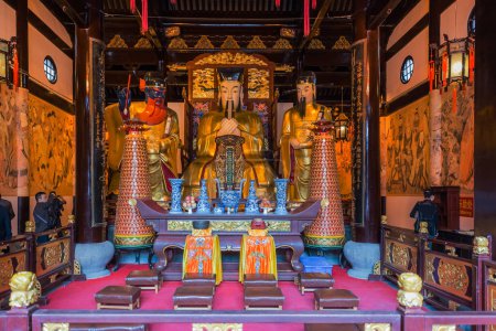 Téléchargez les photos : Temple de dieu de ville Chenghuang Miao, Shanghai, Chine - en image libre de droit