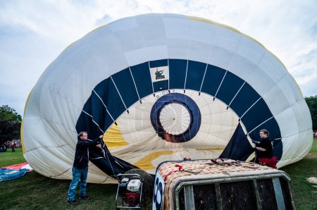 Foto de Festival de globos aerostáticos en Muenster, Alemania - Imagen libre de derechos