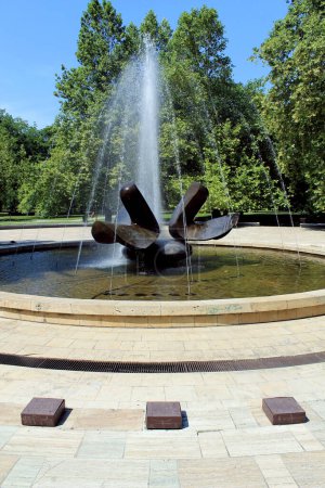 Photo for Fountain at famous Sad Janka Krala Park. - Royalty Free Image