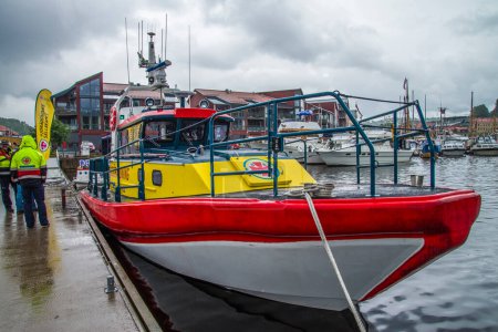 Foto de Exhibition of boats in the port of Halden - Imagen libre de derechos