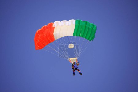 Photo for Skydiver againt blue sky - Royalty Free Image