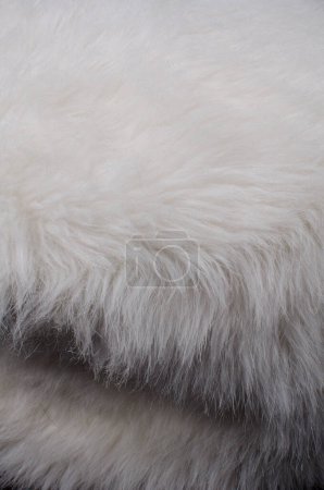 Photo for White furry fabric, texture - Royalty Free Image