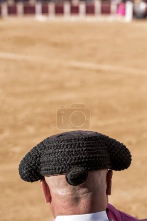 Photo for Detail of Bullfighter bald and slightly fat looking the bull - Royalty Free Image