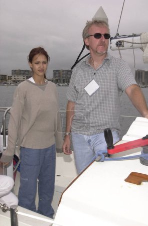 Foto de Celebrity sail for the Planetary Coral Reef Foundation, Marina Del Ray , 06-20-01 - Imagen libre de derechos