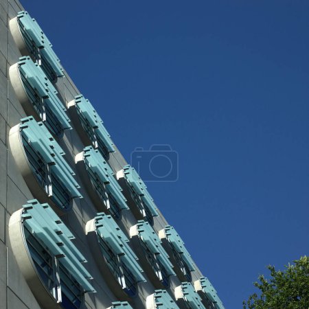 Photo for Modern circular windows of building - Royalty Free Image