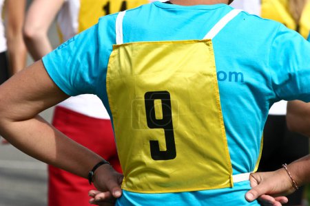 Photo for Sport people with number on the back - Royalty Free Image