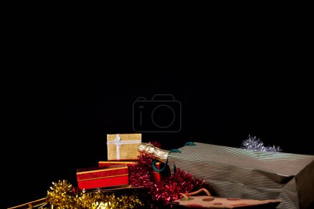 Photo for Gift Box and Champagne - Royalty Free Image